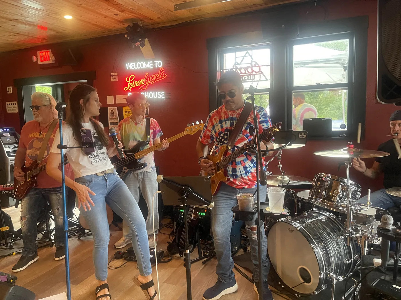 Mud Music & Mayhem on stage at American Roadhouse Bar & Grill